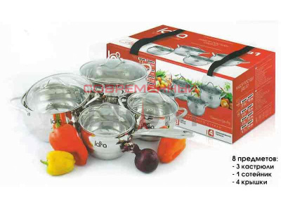 Набор посуды LARA Apple LR 02-87